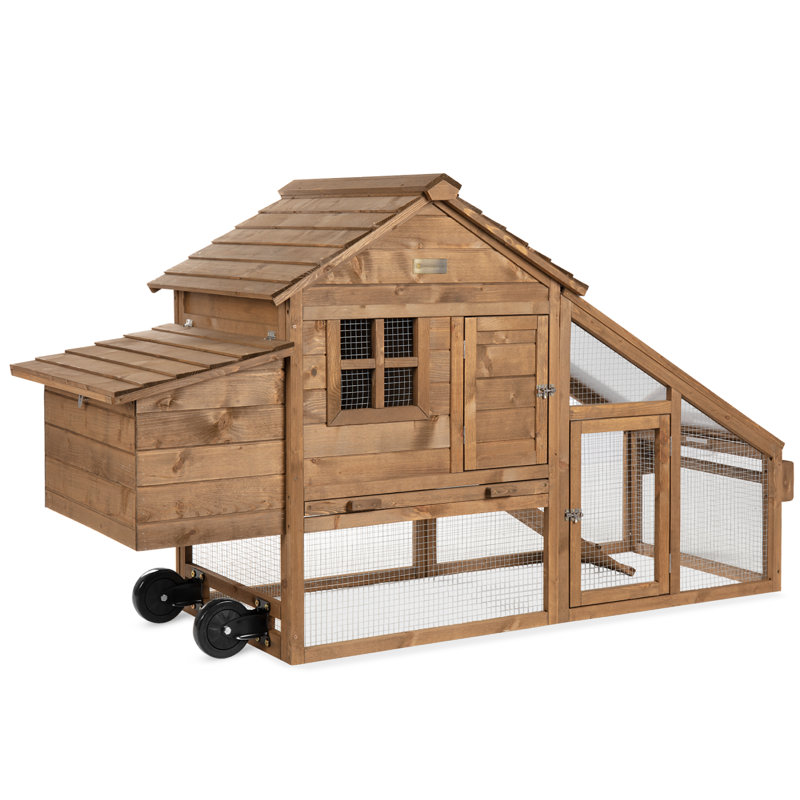 Tucker Murphy Pet™ Bedi 19.4 Square Feet Chicken Coop with Chicken Run